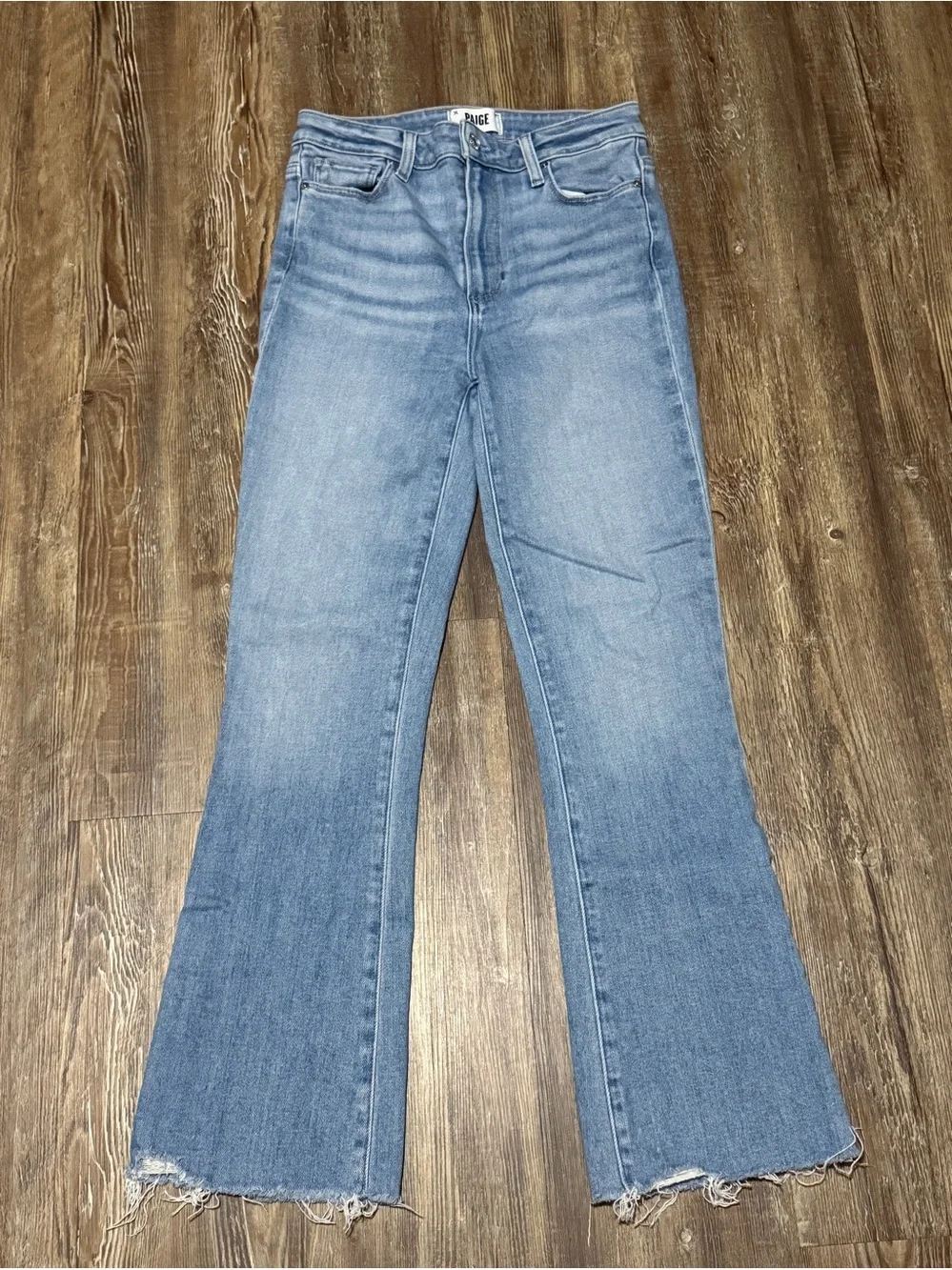Paige Claudine Bootcut Jeans Women's 27 High Rise in Darling w/Siesta Hem Wash D